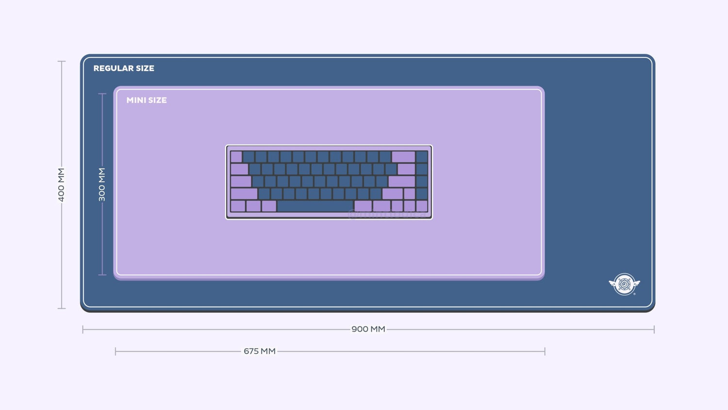 Magic Girl 'Dark Familiars' Deskmat | Deskmats by Mintlodica | DM-MG-MINI-PURPLE