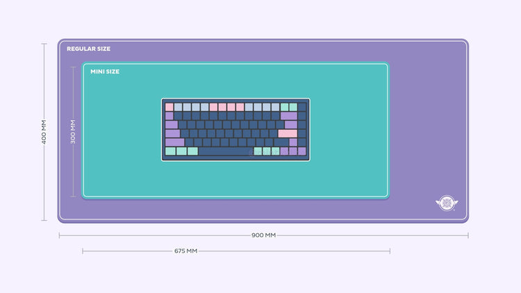 Magic Girl 'Dark Familiars' Deskmat | Deskmats by Mintlodica | DM-MG-MINI-PURPLE