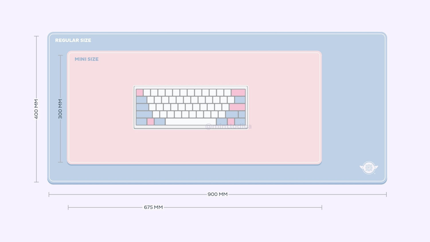 Magic Girl 'Pink Wands' Deskmats | Deskmats by Mintlodica | DM-MG-MINI-PINKWANDS Group Buy