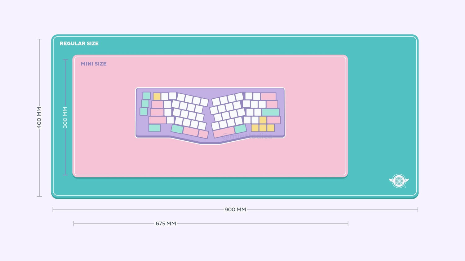 Pixel Shibas Deskmats | Deskmats by Mintlodica | DM-PD-MINI-SHIBAS